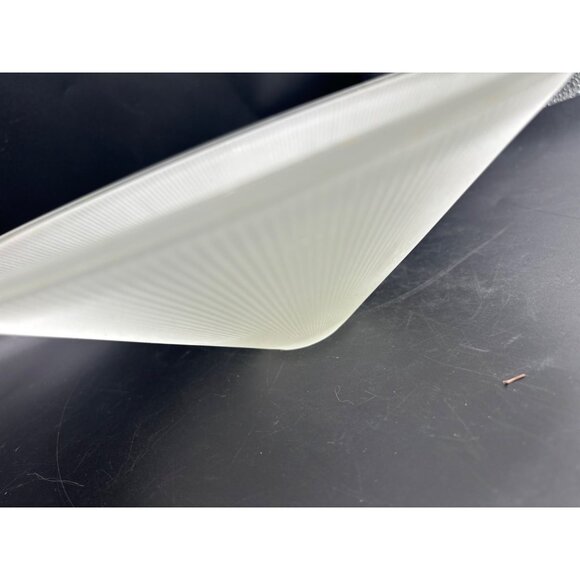 Vintage 10 3/8 D. Frosted Ribbed replacement  Lamp Shade Globe - Picture 13 of 13